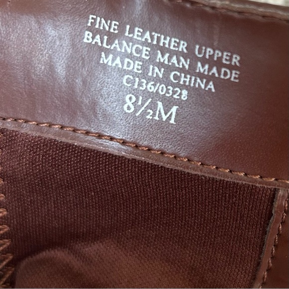 ANN MARINO Women's Carrie Boot Camel/Cognac Ankle Slim Silhouette Sq. Toe‎ 8.5 - Picture 9 of 15